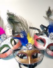Mscaras en color plata