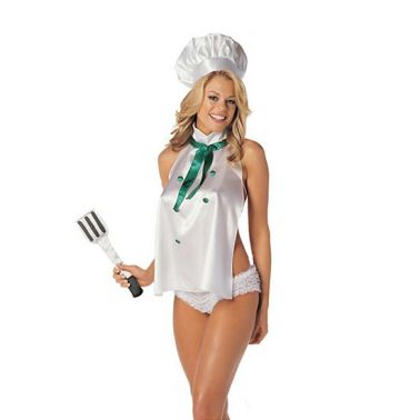 Disfraz sexy de Chef traviesa
