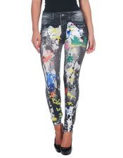 Leggins estampados en color negro