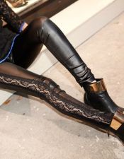 Leggins negros en color negro
